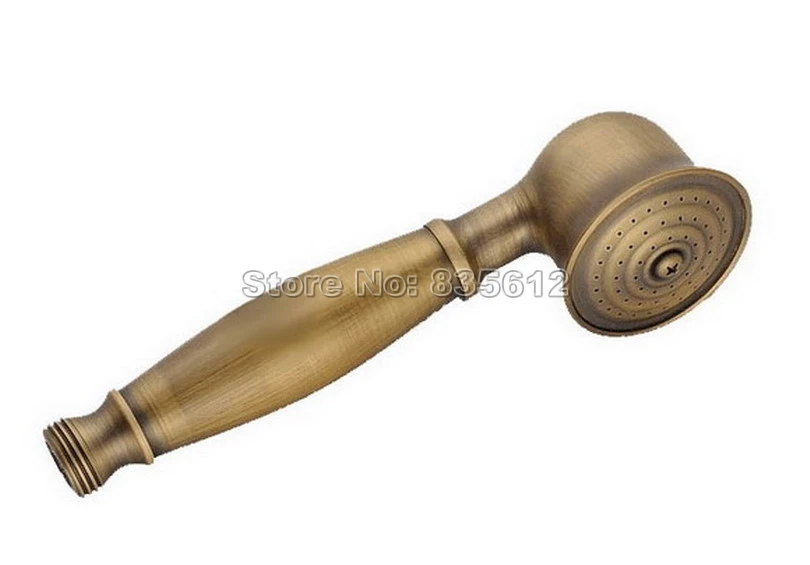 Classic Antique Brass Telephone Style Hand Held Bathroom Shower Head