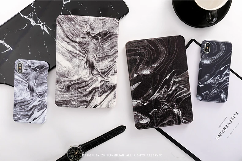 BLACK Marble Magnet Flip Cover For iPad Pro 9.7 Air 10.5 11 10.2 12.9 Mini 2 3 4 5 Tablet Case For ipad 9.7 5th 6th 7th gen