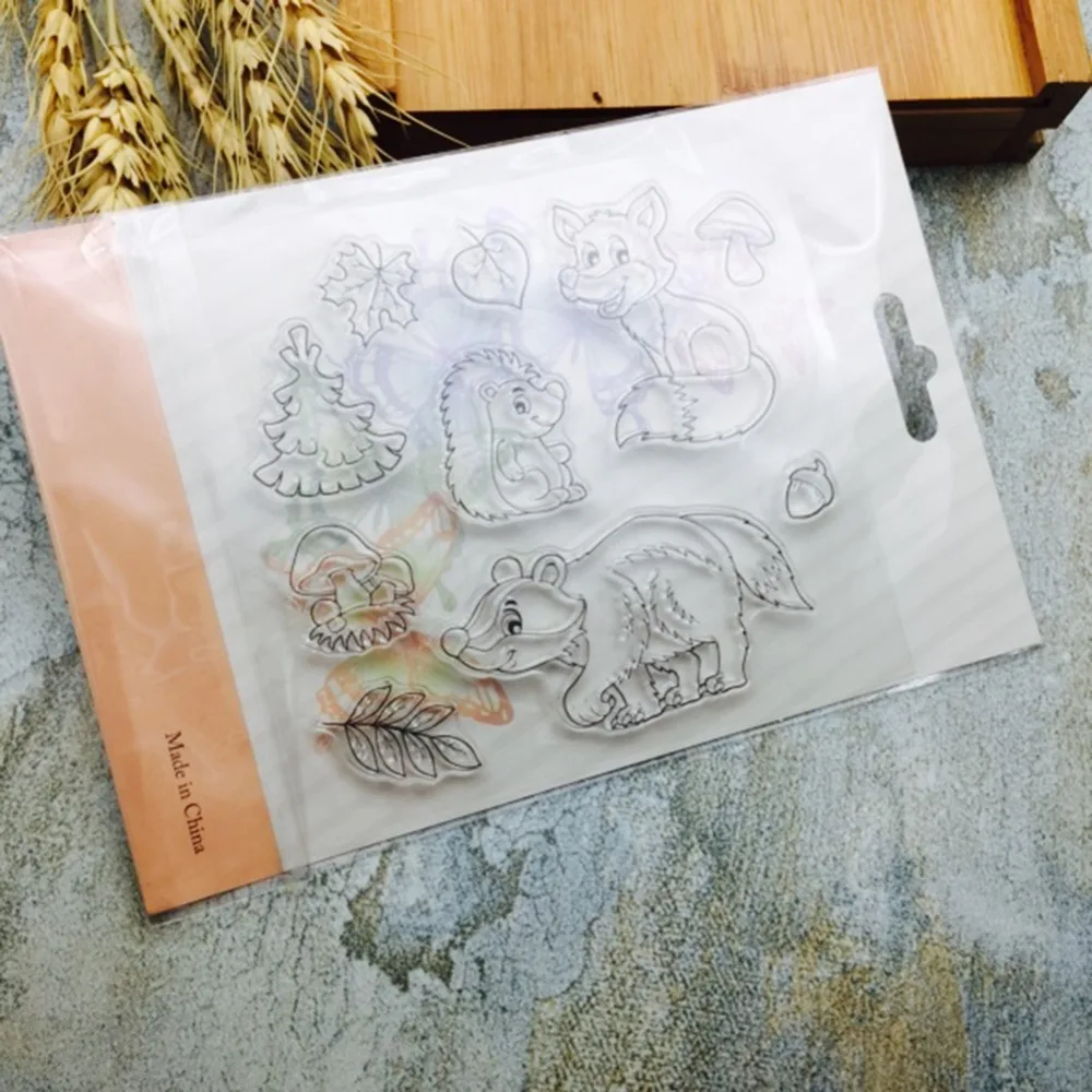 110x120mmGowing Лес Животные металлические трафареты для пресс формы DIY