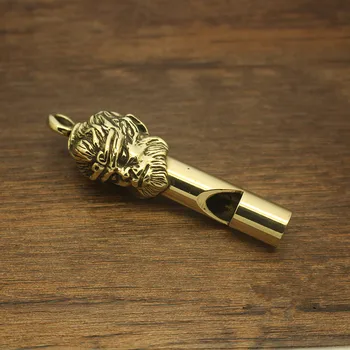 

Brass Kong Kong whistle, brass Dasheng whistle, brass Keychain Car Keychain, brass whistle, creative gifts. Free Delivery