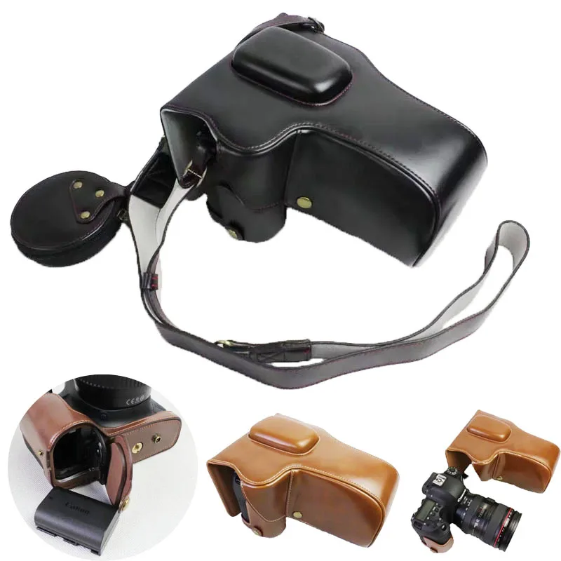 Luxury PU Leather Camera Case For Canon EOS 6D Mark II 6D II Camera Bag