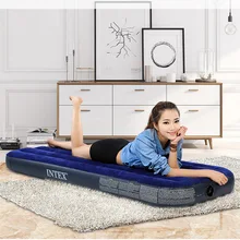 INTEX высокое качество одного человека использовать 99*191*22 см удобный Кемпинг надувной коврик с насосом