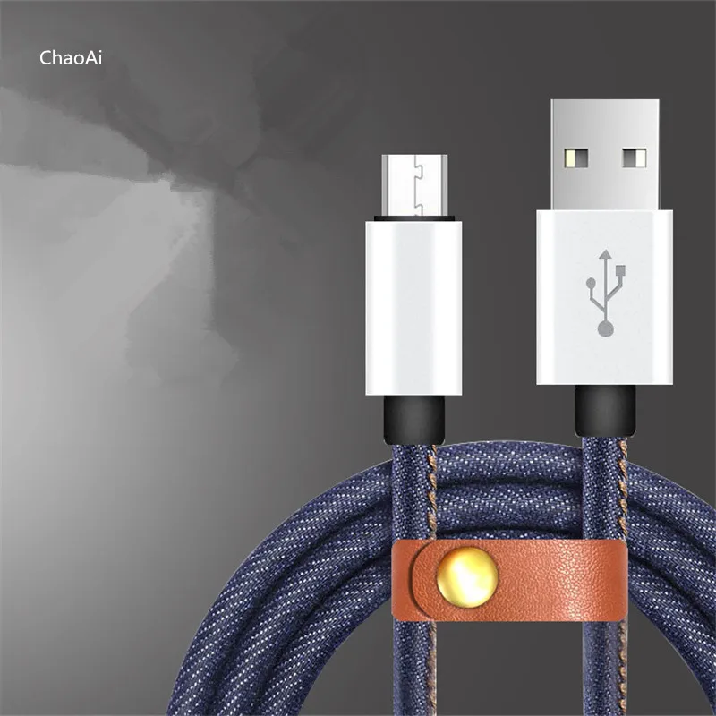 

Cowboy Data Line Fast charge Android Mobile USB Charger Line Wholesale Custom Universal blue red white hot sale 2019 1m solid