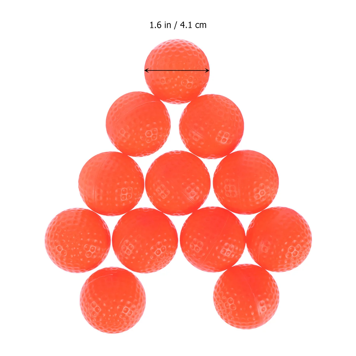 12 шт., пластиковые оранжевые мячи для тренировок в помещении, мячи для тренировок в помещении, полевые мячи, мячи для гольфа, тренировочные практичные Мячи