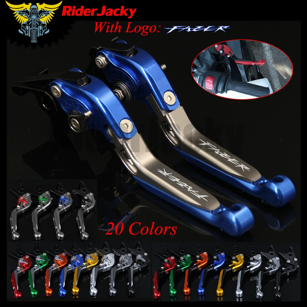 RiderJacky логотип &quotFAZER&quot Мотоцикл с ЧПУ сцепные рычаги для Yamaha FZS 600 Fazer 1998 2003