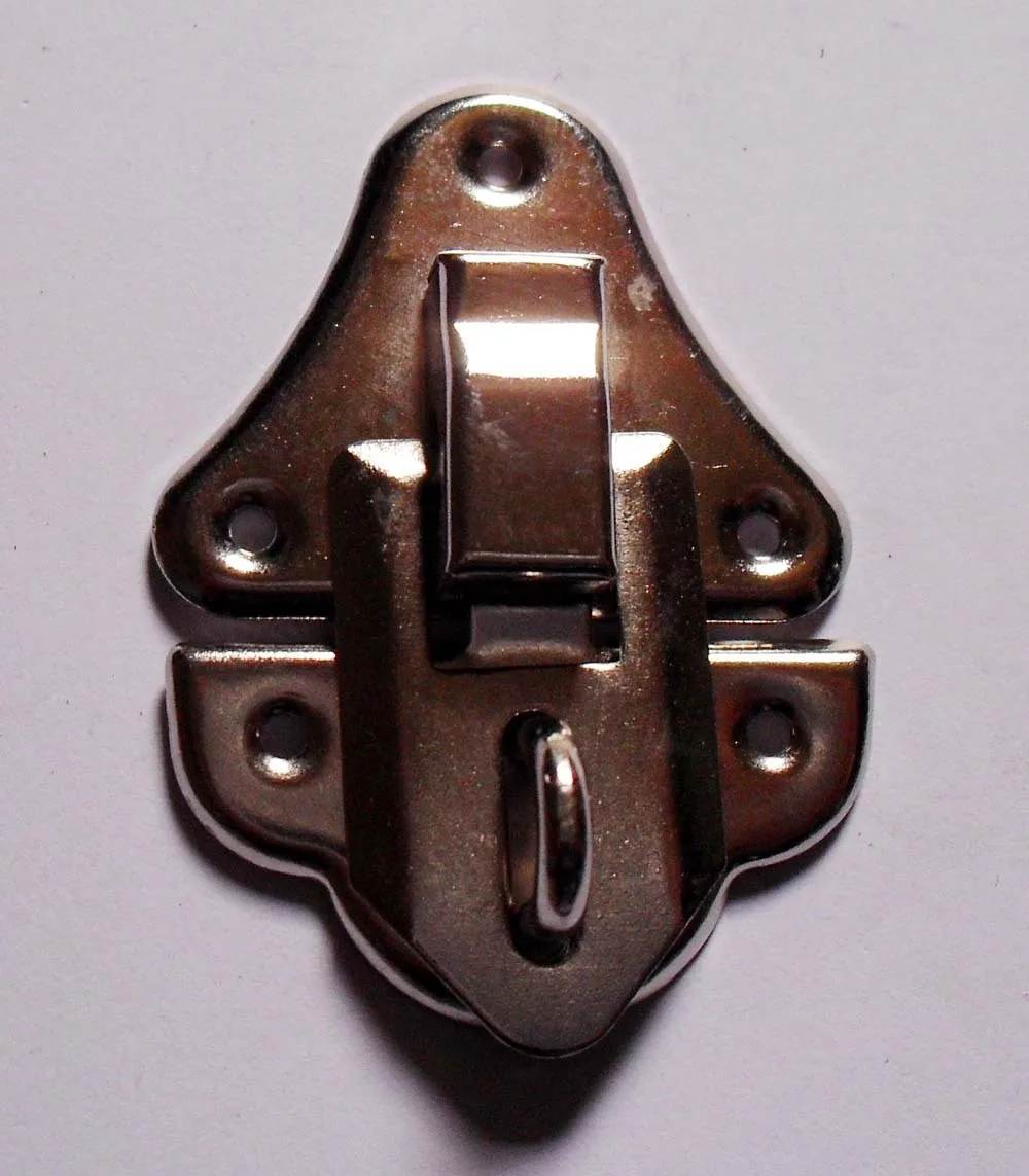 48*35MM 50pcs color White plating bags wooden box padlock hasp drawers jewelry box hardware