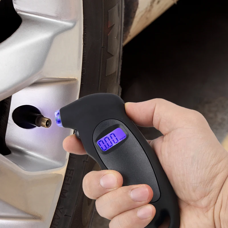 

0-150 PSI Backlight High-precision digital tire pressure monitoring car gauge