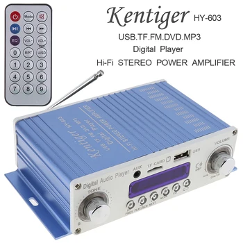 

Kentiger HI-FI Digital Audio Player Car Amplifier FM Radio Stereo Player Support SD / USB / DVD / MP3 Input with Remote Control