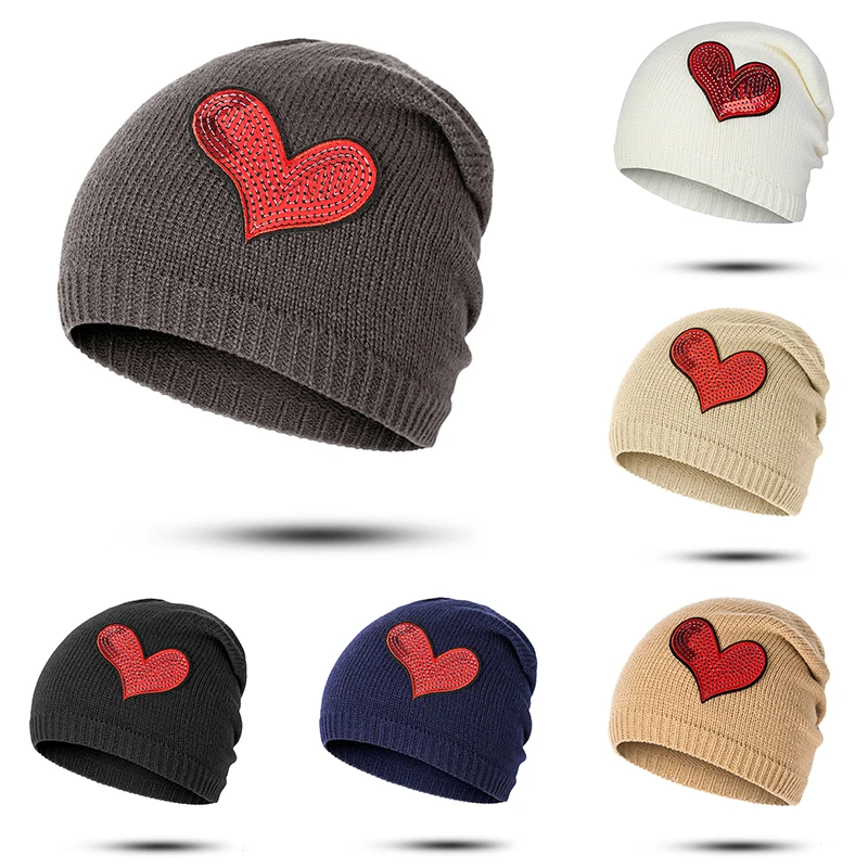 

SIMPLESHOW 2019 Fashion Women's Winter Beanie Hat Knitted Autumn Skullies Beanies Hats Female Outdoor Cap Dropshipping