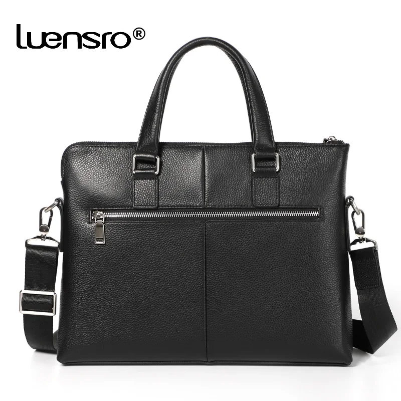 Мужской портфель LUENSRO из натуральной кожи с защитой от кражи|Портфели| |