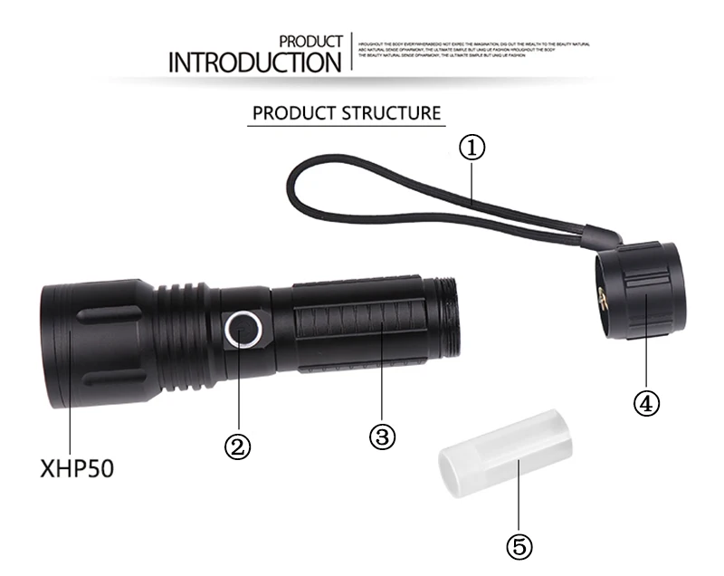 Litwod Z351446 светодиодный вспышка светильник CREE XHP70.2& XHP50 высокий мощный 50000LM тактический Водонепроницаемый фонарь светильник 18650& 26650 Фонари