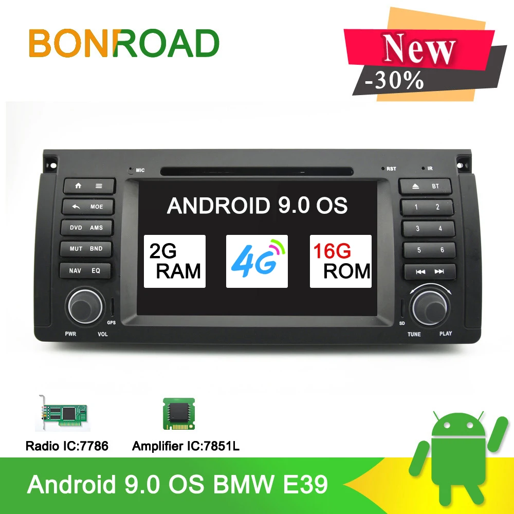 Clearance Bonroad Android 9.0 Car Multimedia Player For BMW E39/X5/E53 Car Radio GPS Stereo System GPS Navigation with wifi 4GLTE ROM 16G 0 Clearance Bonroad Android 9.0 Car Multimedia Player For BMW E39/X5/E53 Car Radio GPS Stereo System GPS Navigation with wifi 4GLTE ROM 16G 0
