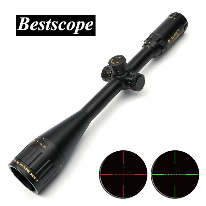 

KANDAR 6-24X50 Golden Marking Hunting Rifle Scope Optics Riflescope Long Eye Relief Rifle Scope Tactical Gear Optics For Guns