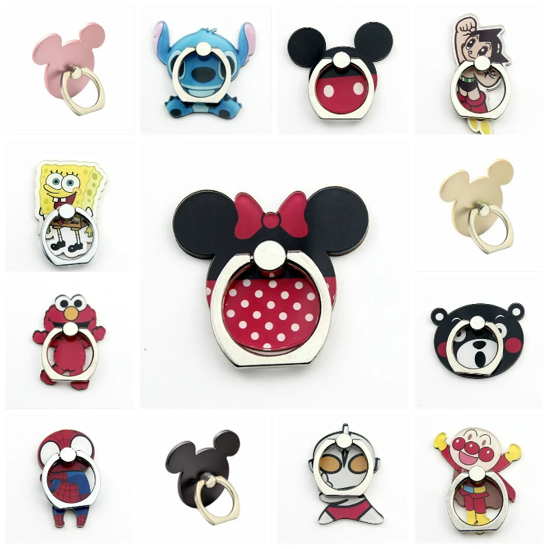 

Mickey Minnie Mobile Phone Holder Universal Phone Ring Cartoon Phone Stand Finger Ring Holder Tables Support Celular for iPhone