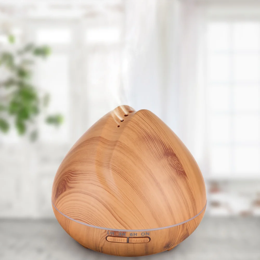 

FIMEI 550ml Aroma Essential Oil Diffuser Ultrasonic Air Humidifier With Wood Grain 7 Colorful LED Lights Lamp For Office Home