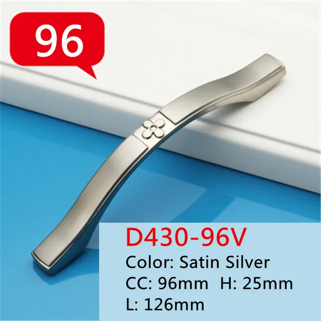 Special Price Length 126mm Hole Pitch 96mm Zinc alloy Modern handle Kitchen Furniture handle drawer handle silver color Special Price Length 126mm Hole Pitch 96mm Zinc alloy Modern handle Kitchen Furniture handle drawer handle silver color