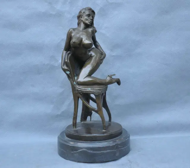 

Bronze Women Beauty Nude Sexuality Sexy Art Sculpture Statue cigarette lighter cooking tools Decoration 100% Brass Bronze