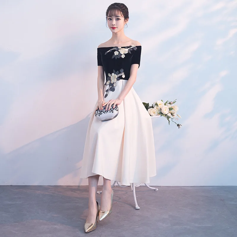 Fashion Evening Dresses For Women Elegant A-Line Prom dresses Lace Appliques Wedding Guest Dress Party Gown Vestidos DS65 (5)