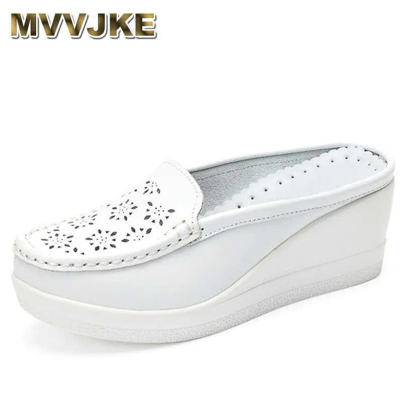 Meilleur MVVJKE D été Femme Chaussures Plate Forme Pantoufles Coin Flip Flops Femmes Pantoufles À Talons Hauts Pour Femmes Casual sandales chaussures Femmes