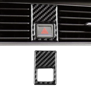 

For VW Golf 7 MK7 VII 2013 2014 20015 2016 2017 Carbon Fiber Car Center Control Emergency Warning Light Cover Trim