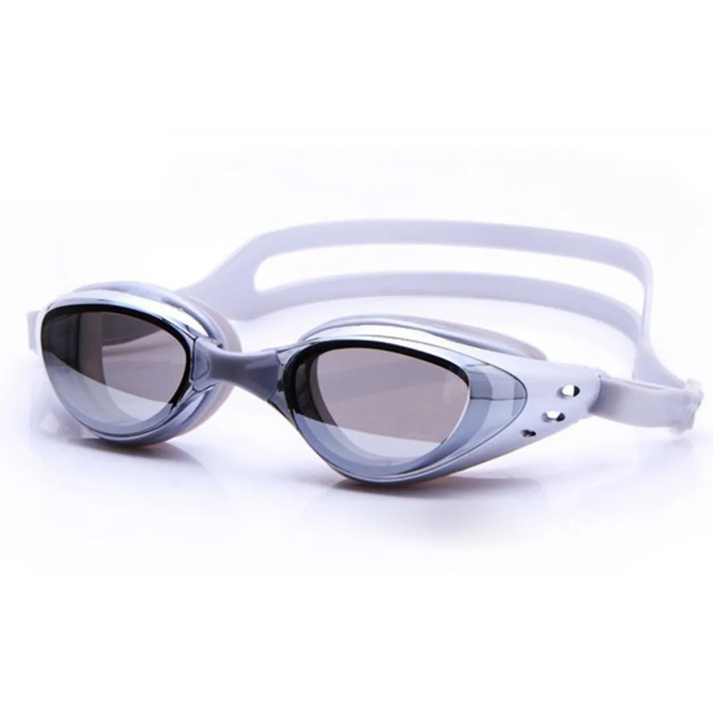 Унисекс взрослых Анти-туман Анти-УФ Покрытие Зеркальные очки для плавания очки профессиональные гальванические водонепроницаемые очки