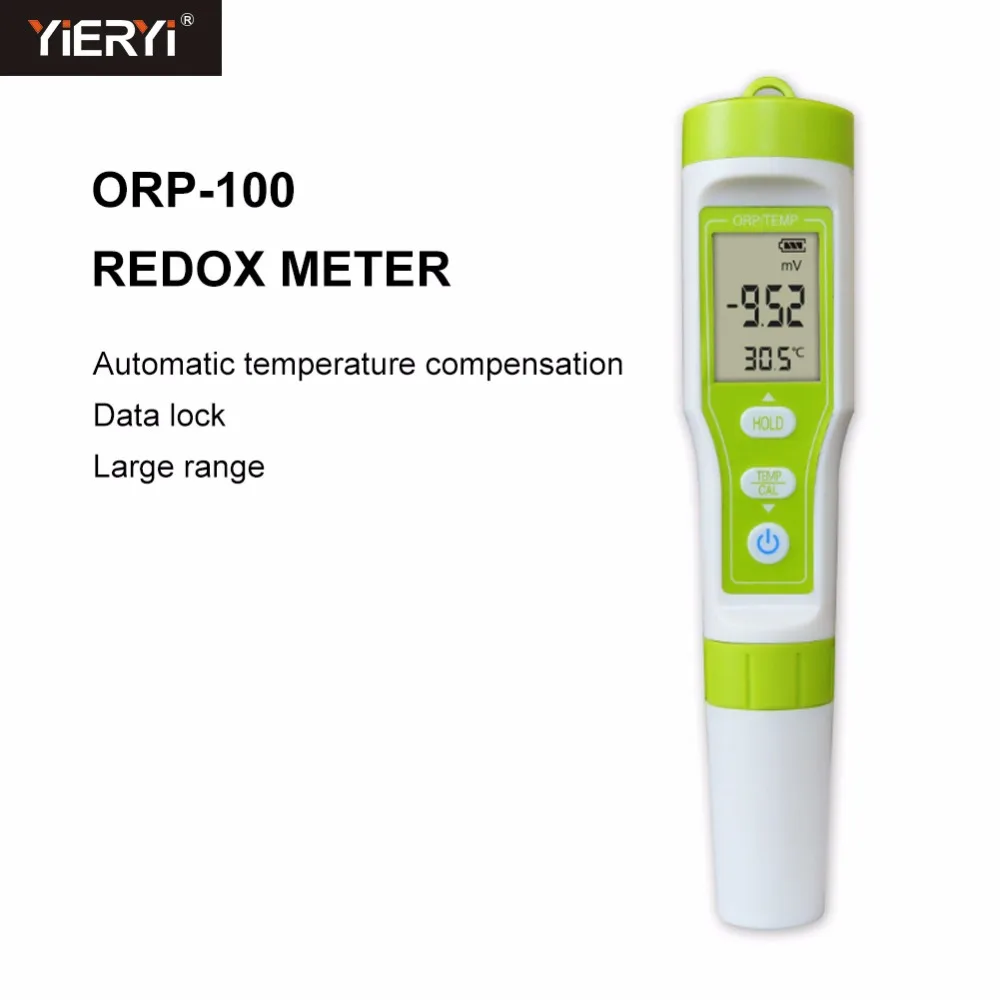 

yieryi ORP-100 Redox ORP Meter Water Quality Monitor LCD digital Detector Pen Type Analyzer Tester