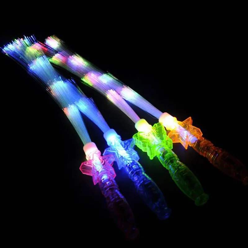 Ledluminouslight upchristmashaloween toy ledconcertparty light stick glow in the dark glow fiber optic sticks for party  (9)