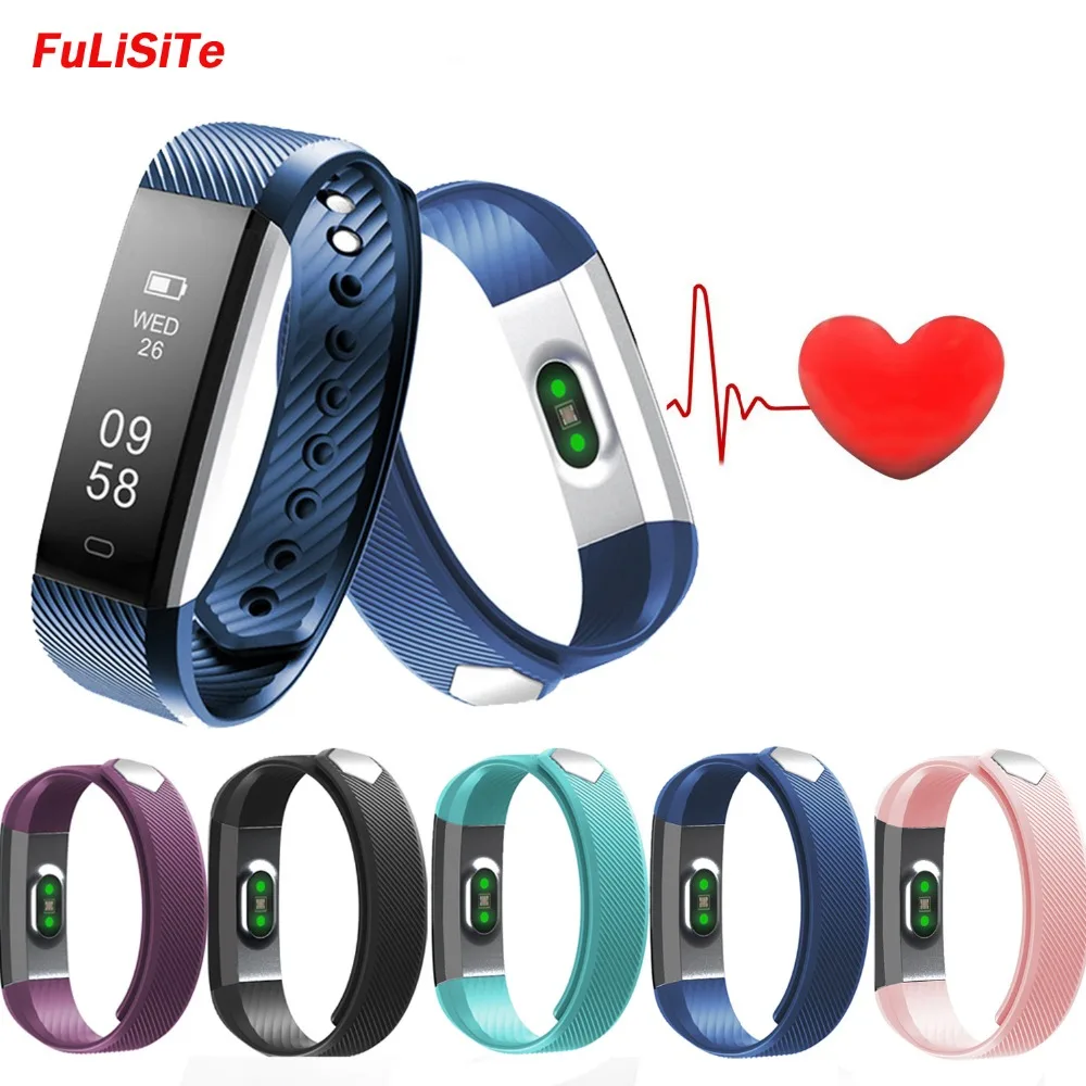 ID115 HR Plus Smart Sport Bracelet Fitness Watch Activity Heart Rate Monitor Music Control Waterproof Smartband