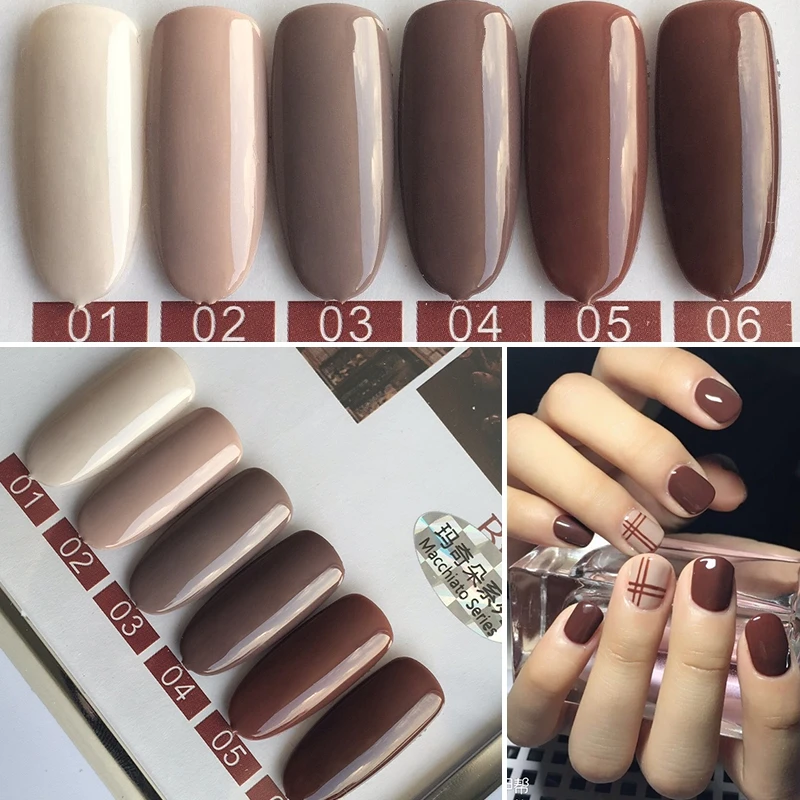 Гель лак для ногтей MIZHSE 7 мл Esmaltes Перманентный светодиодный набор французского