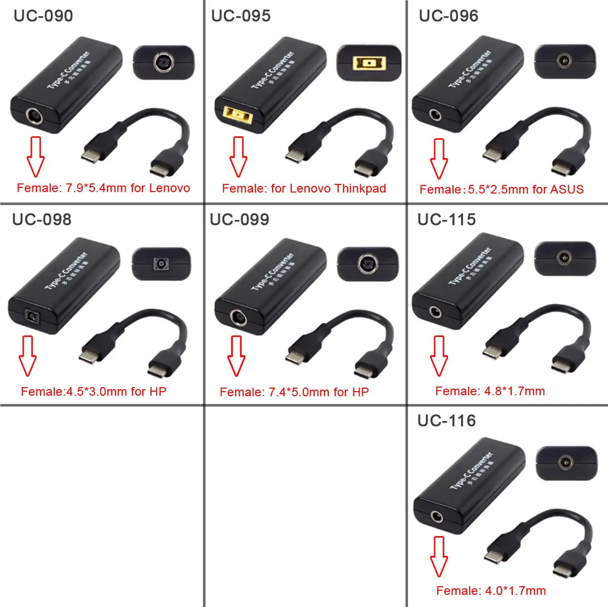 

CYDZ DC Jack Input to USB-C Type-C Power Plug Charge Cable 45w for Macbook Laptop Phone