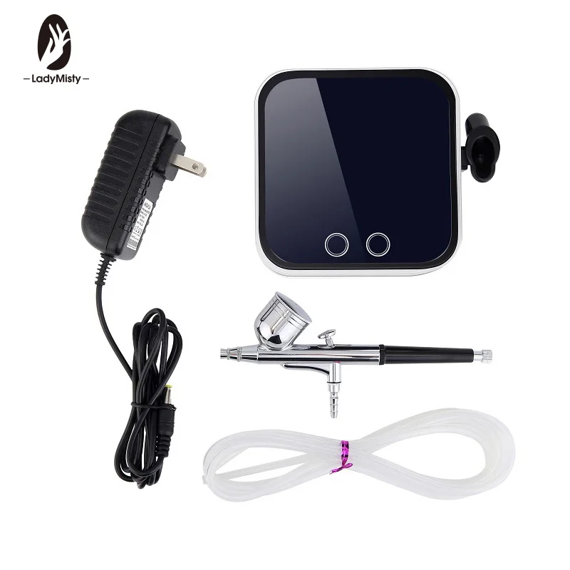 

0. 3mm 7CC Airbrush Kit Compressor Portable Touch Machine Air Brush Use For Tattoo Body Paint Tool Art Nail Tool Set Spray Gun