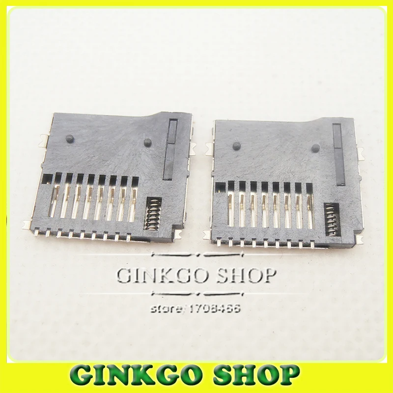 

5pcs/lot Micro SD card holder connector TF Card Slot Sockect Push Type Soldering outside for Digital products Copper material