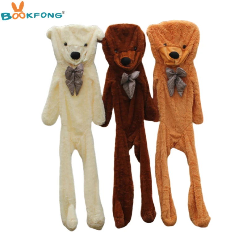 60CM to 200CM cheap giant unstuffed empty teddy bear bearskin coat