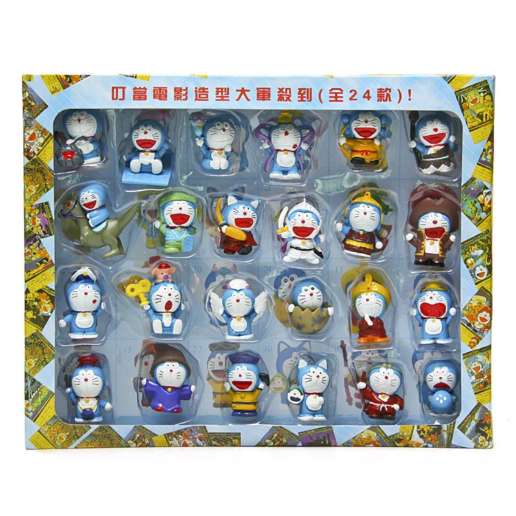 

24pcs Doraemon Tinkling cat Child Toy, Collectible Figure For Children and Girls Party Favors Classrooms Rewards Birthday Gift