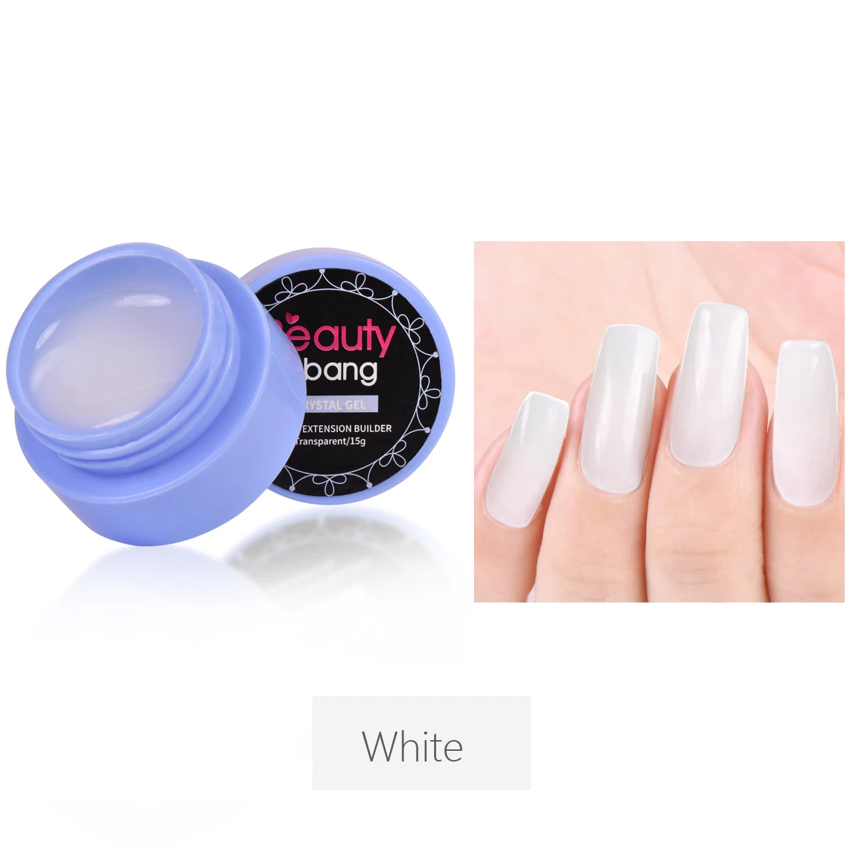 BEAUTYBIGBANG 15 г для наращивания ногтей полигель для наращивания ногтей Клей Кристалл Желе для дизайна ногтей УФ светодиодный полигель доступен для ногтей