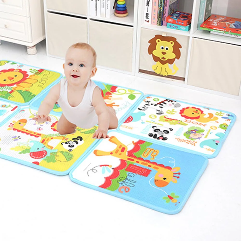 

58*50*1CM Baby Double Side Play Mat Eva Foam Developing Mat for Children Carpet Kids Toys Game Rug Crawling Playmat Gift