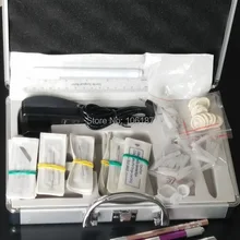 Постоянный макияж машина татуировки наборы PK-006 Pro постоянный макияж машина бровей губ наконечники для ручек иглы лопатки для бровей комплект