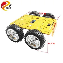 DOIT C300 4WD колесный автомобиль робот 4 мотор и водительское колесо умный автомобиль DIY RC игрушка дистанционное управление Мобильная платформа