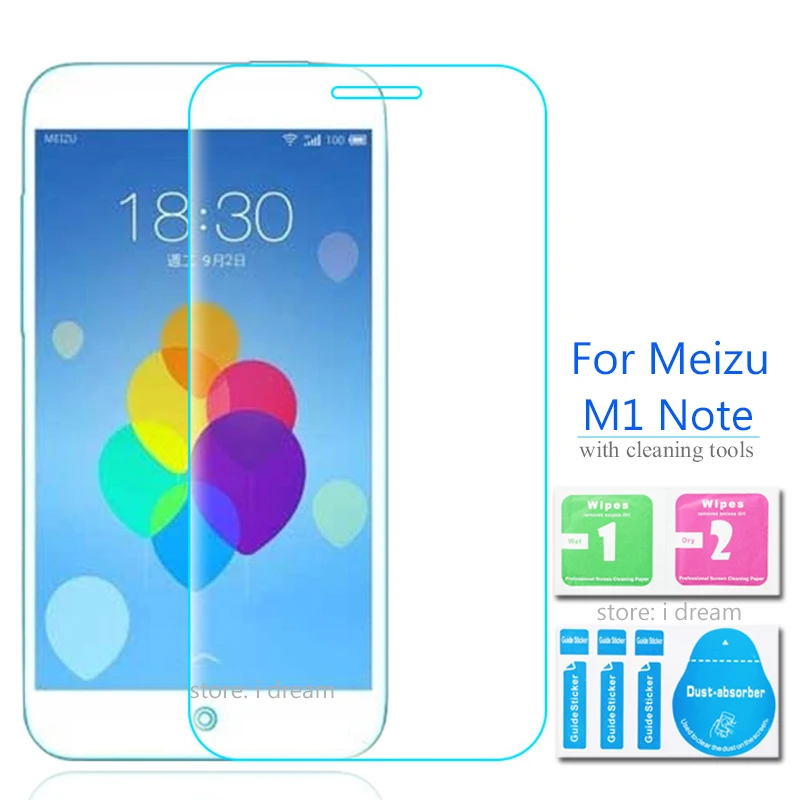 2 шт для meizu M1 note Dual Sim Закаленное стекло протектор экрана 5 9h защитная пленка на M463U