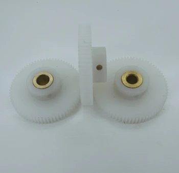 

0.5M-50T POM Nylon Convex Straight Spur Gear-Outer diameter:25mm hole:5mm