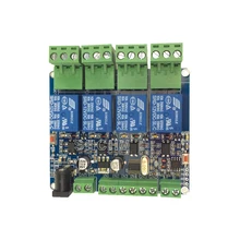 Free shipping sensor MODBUS-RTU 4 way relay module STM8S103 MCU two development RS485 communication TTL цена Free shipping sensor MODBUS-RTU 4 way relay module STM8S103 MCU two development RS485 communication TTL цены онлайн