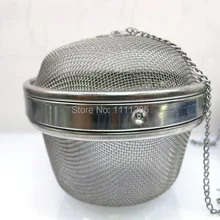 2 шт. 9 см сеточка для заваривания чая нержавеющая сталь spice горшок фильтр дуршлаг фильтр с цепочкой травы сетки блокировки Чай мяч мешок коробка набор инструментов