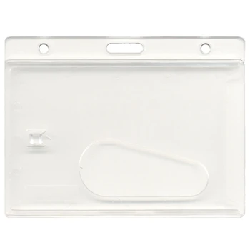 

ABDB ID Card Holder Enclosed Pass Badge Holder Secure Enclosed, Horizontal 20