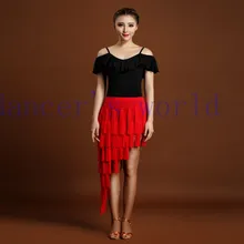 Новые костюмы для латинских танцев, сексуальный прозрачный шелк, топ с короткими рукавами+ юбка с кисточками, 2 предмета, комплект для латинских танцев для женщин, костюмы для латинских танцев