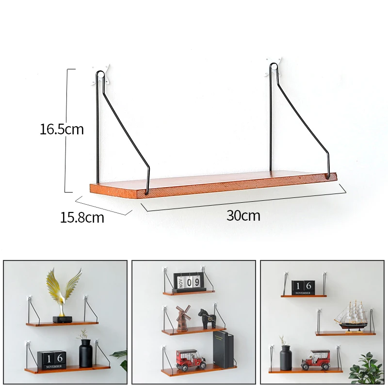 قوس رف تخزين خشب متين الحائط التقسيم الرف خزانة المطبخ دراسة المنزلية الاكسسوارات أصحاب