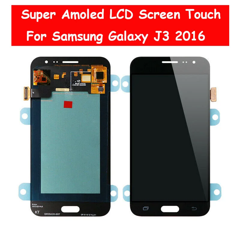 

Super AMOLED LCD Display For Samsung Galaxy J3 2016 J320 J320A J320F J320P J320M J320Y J320FN LCD Screen Touch Digitizer