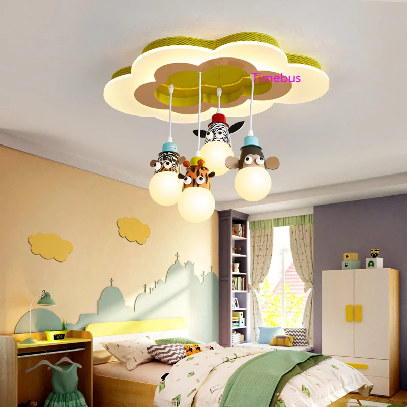 Cartoon Pendant Lamps For Ceiling Novel Children's room Pendant Light  Fixtures Simple Modern Bedroom Lamp Creative led Lighting - AliExpress