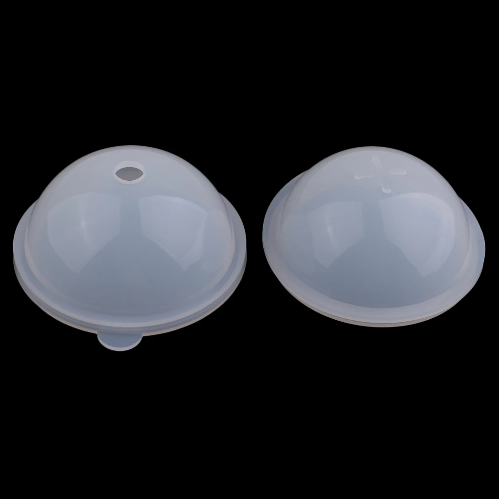 4x Silicone Large Round Sphere Balls Mould Epoxy Resin Casting DIY Ornament Jewelry Making Mold Tool 70/80/90/100mm