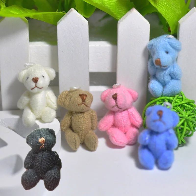 4CM Plush joint teddy bear 0