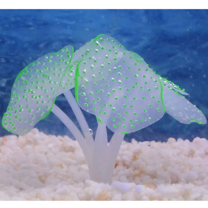 Присоска Коралл аквариумный искусственный Коралл Силиконовое растение с присоской орнамент вода пейзаж Декор аквариум аксессуары для аквариума